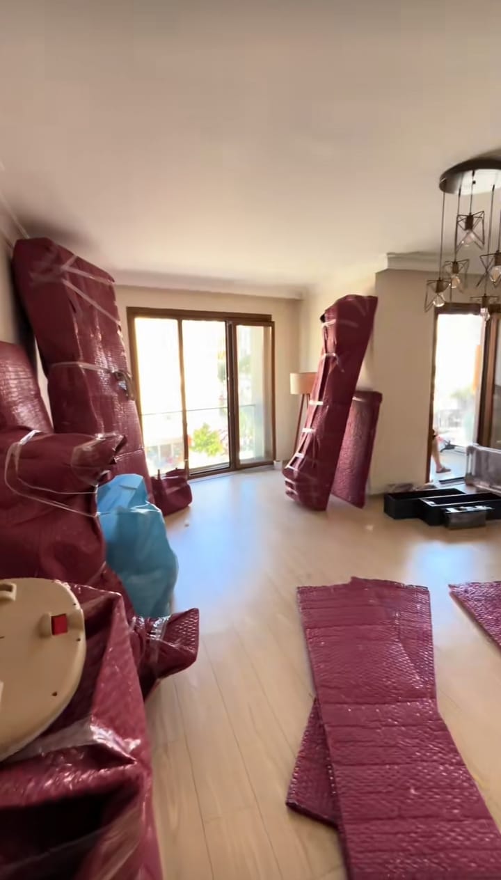 Bahçeşehir bölgesinde mobilya ambalajlama ve koruma çalışması